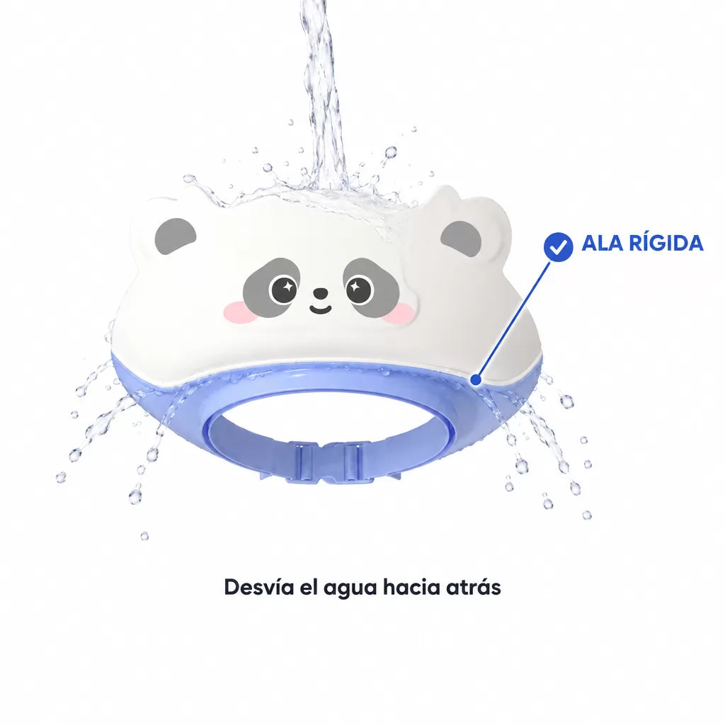 Infografía: el ala rígida de la visera Serenova desvía el agua hacia atrás