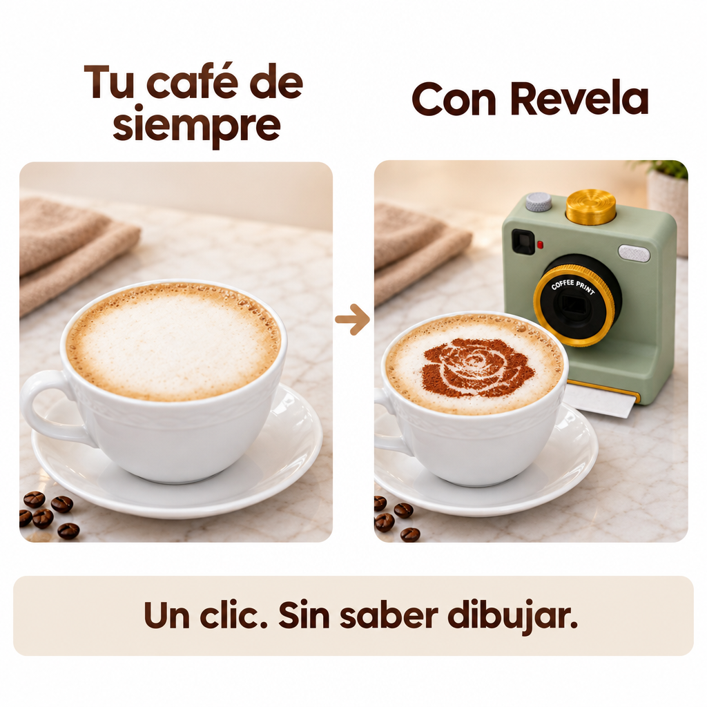 Tu café de siempre frente a tu café con Revela