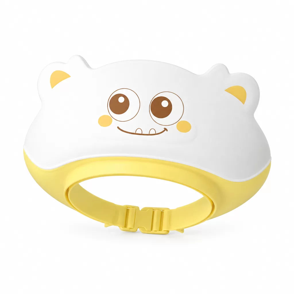 Visera de baño ajustable Serenova, diseño oso amarillo