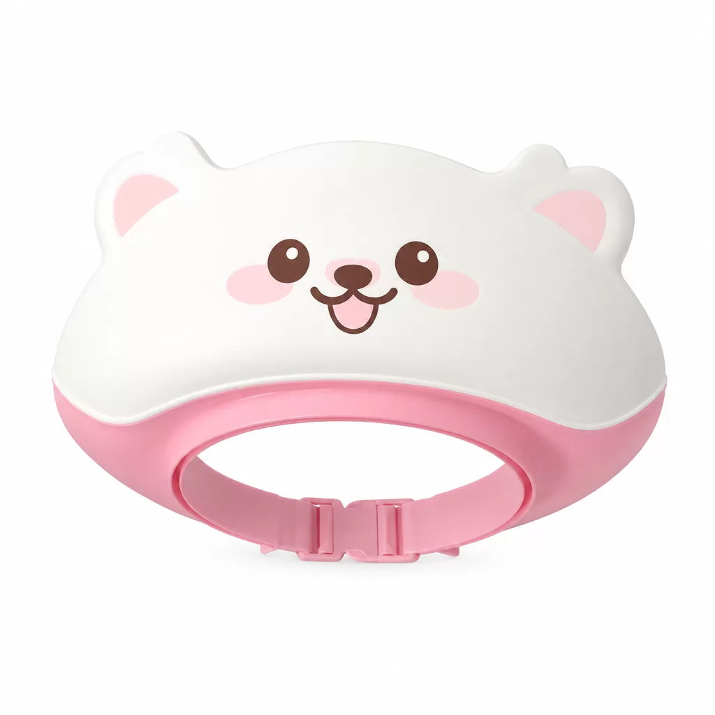 Visera de baño ajustable Serenova, diseño osito rosa